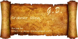 Grabner Dina névjegykártya